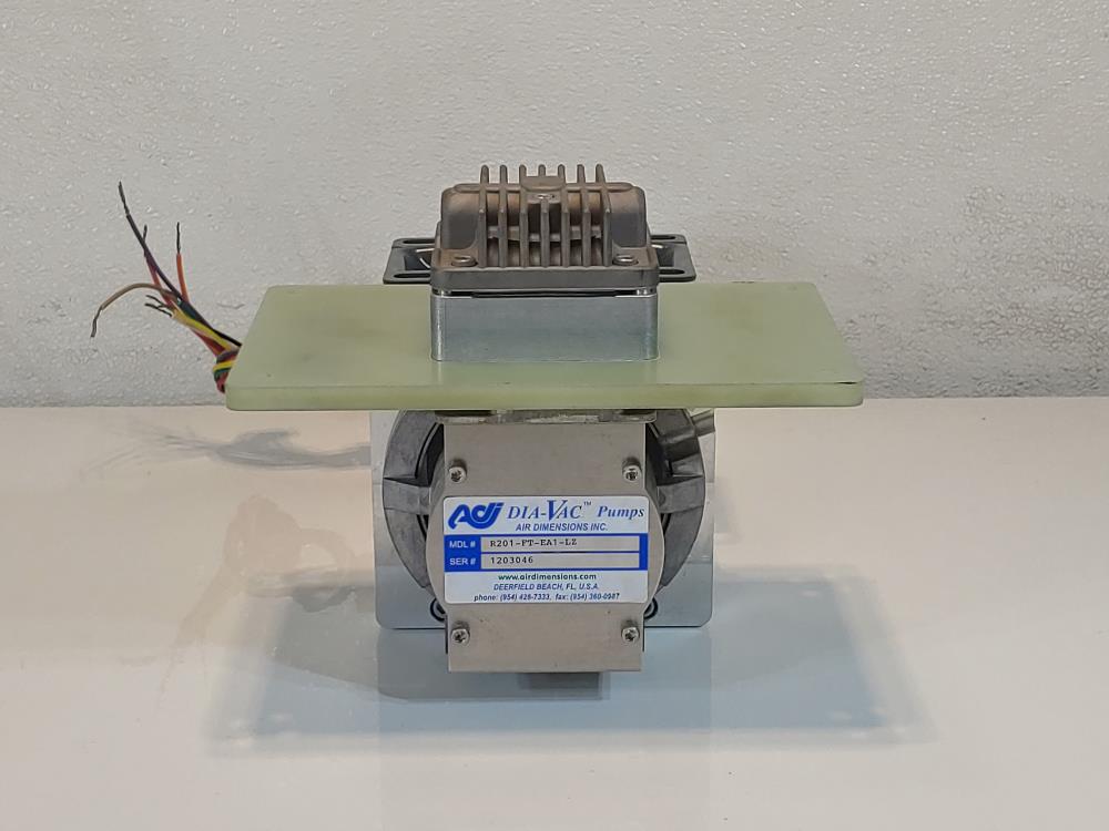 ADI Dia-Vac Pump Model# R201-FT-EA1-LZ w/Marathon Electric Motor 5KC36FNR-210LXP