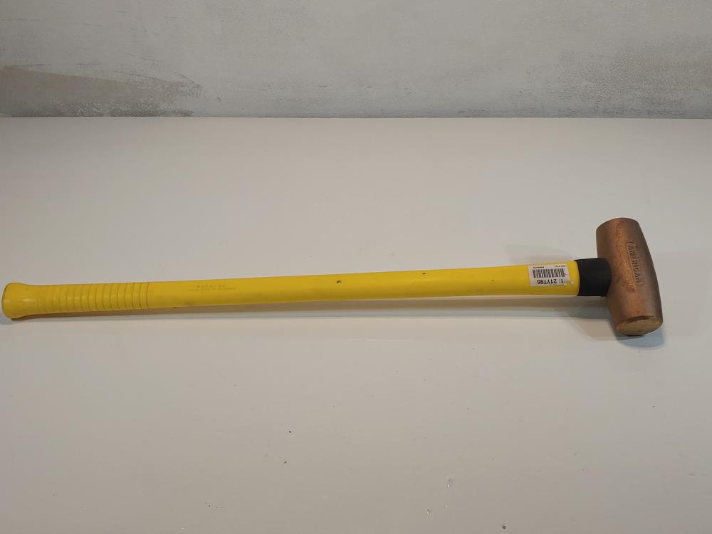 American Hammer 21YT95 Sledge Hammer 8LB 32 " Brass / Fiber