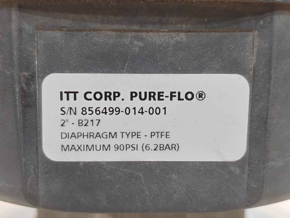 ITT Pure-Flo 2" Diaphragm B217 Advantage Valve w/ Westlock Flow Control 99P2