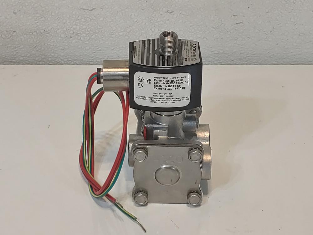 Asco Red-Hat 1/2" 3-Way Solenoid Valve EV8316G384V/ EV8003G300