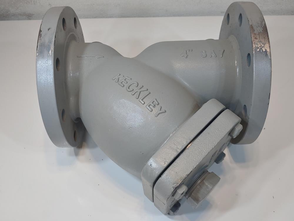 Keckley Style SA7 4" 150# Flanged Y-Strainer