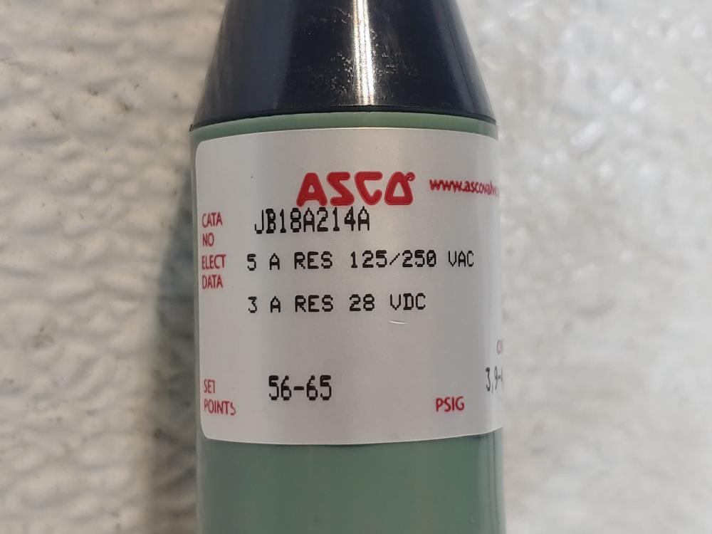 Asco JB18A214A Miniature Pressure Switch 1/4" NPT 