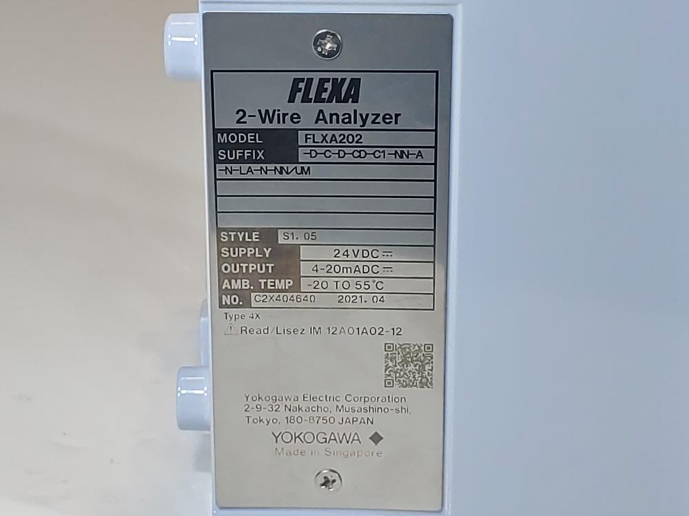 Yokogawa Flexa 2-Wire Analyzer Model#: FLXA202