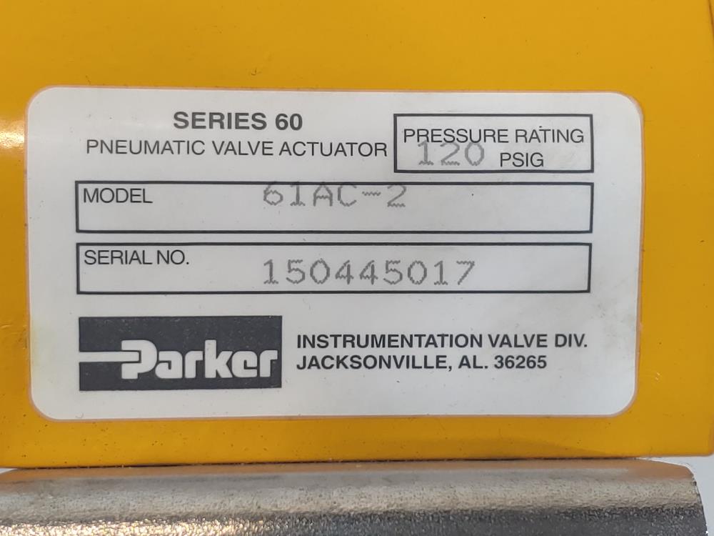 Parker 61AC-2 Pneumatic Valve Actuator Series 60