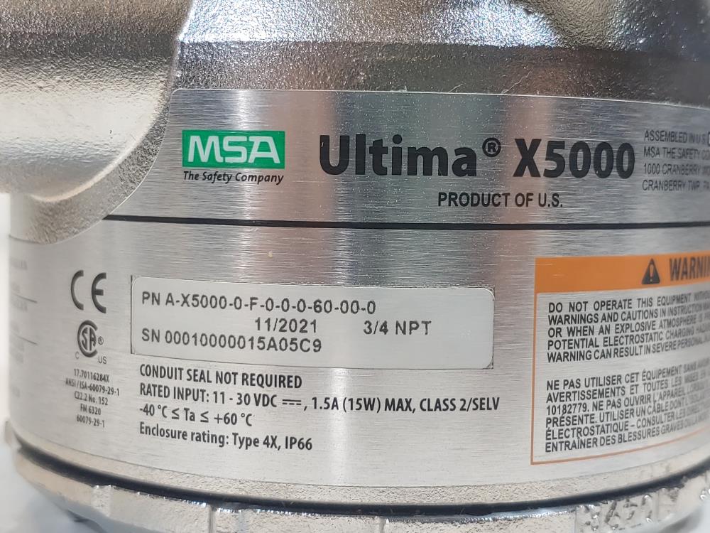 MSA Ultima X5000 Monitor PN: A-X5000-0-F-000-60-00-0