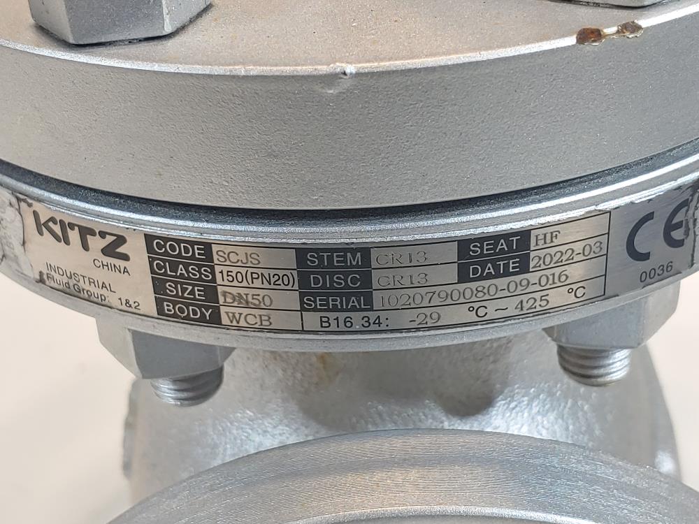 Kitz 2" ( DN50 )150# (PN20 ) Carbon Steel Globe Valve Code: SCJS