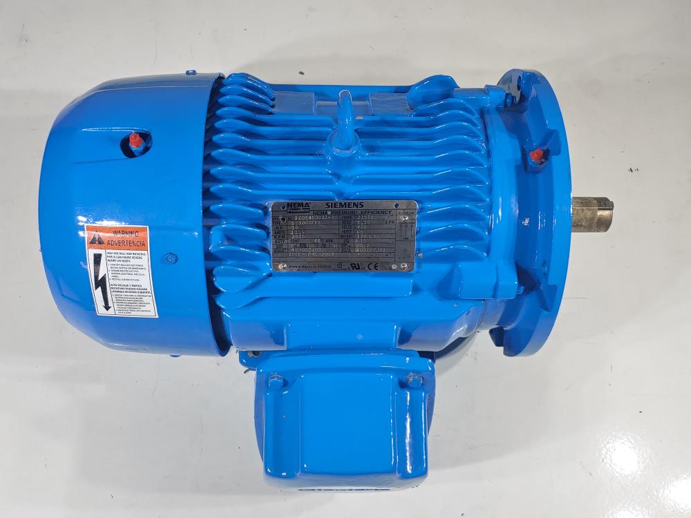 Siemens 10 HP 460 Volts, 3515 RPM, Type SD100IEEE Electric Motor