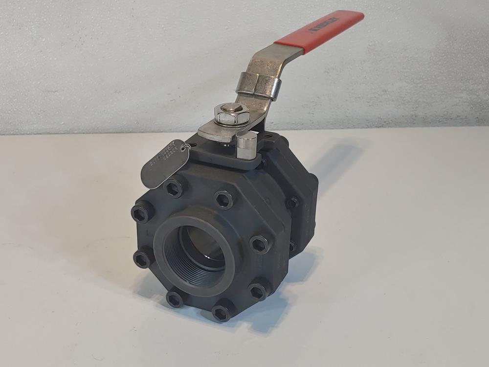 Keckley 2" 800# Full Port Threaded 3-Piece Ball Valve