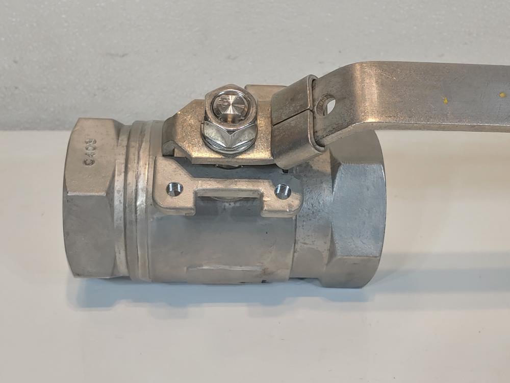 Mako 2" Class 1500 Reduced Port Threaded Stainless Steel Ball Valve