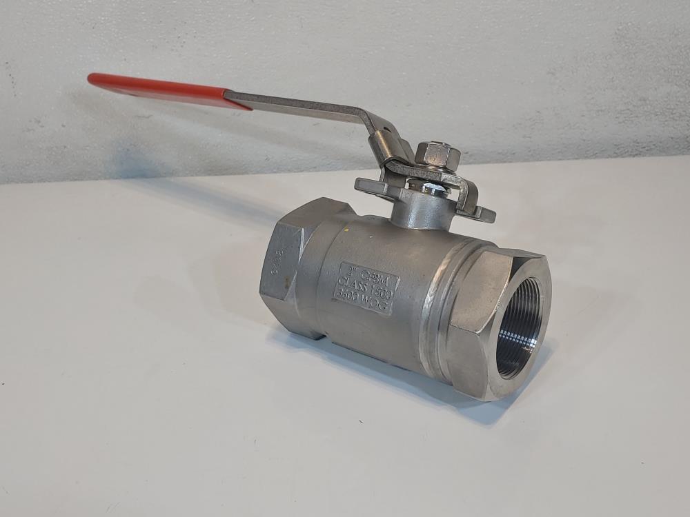 Mako 2" Class 1500 Reduced Port Threaded Stainless Steel Ball Valve