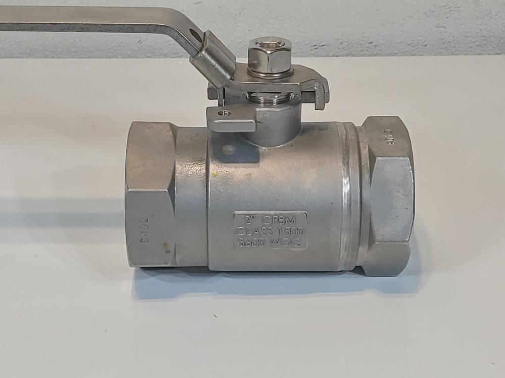 Mako 2" Class 1500 Reduced Port Threaded Stainless Steel Ball Valve