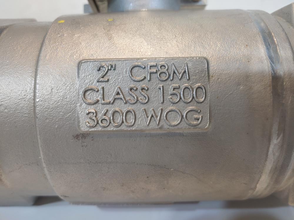 Mako 2" Class 1500 Reduced Port Threaded Stainless Steel Ball Valve