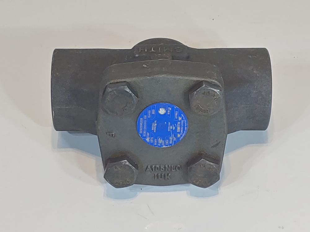 Smith 1-1/2" 800#  Carbon Steel Piston Check Valve