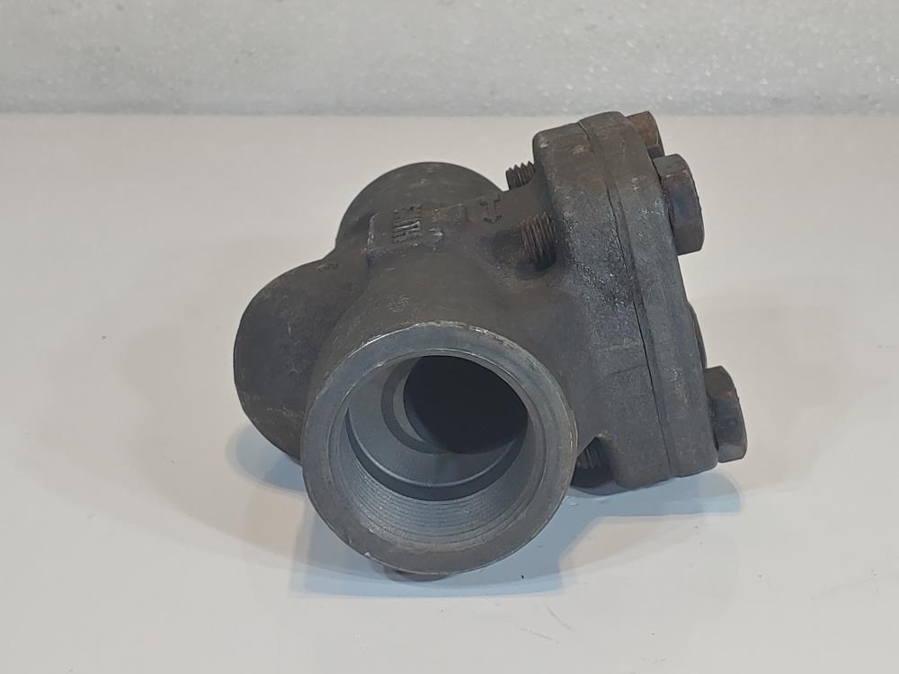 Smith 1-1/2" 800#  Carbon Steel Piston Check Valve