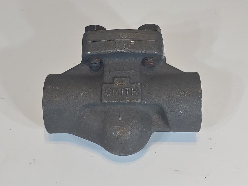 Smith 1-1/2" 800#  Carbon Steel Piston Check Valve