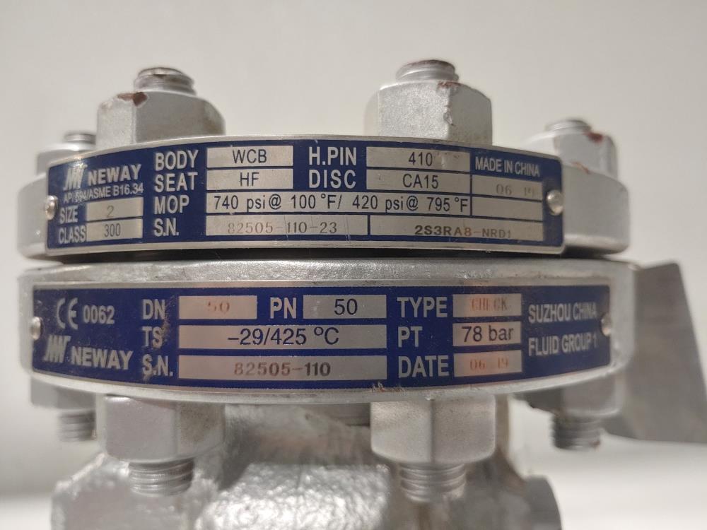 Neway 2" 300# Flanged WCB Swing Check Valve