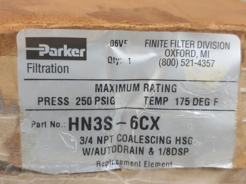 Parker Finite 3/4" NPT Coalescing Filter HN3S-6CX