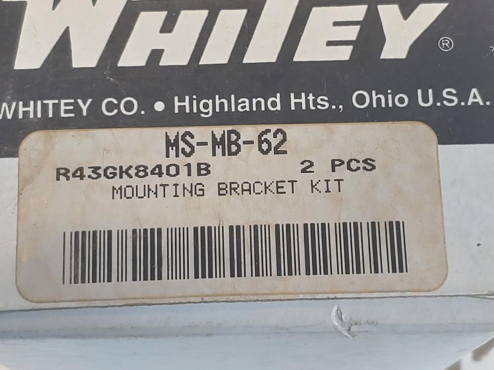 Whitey MS-MB-62, Actuator Mounting Bracket Kit For Ball Valve - Box of (2)