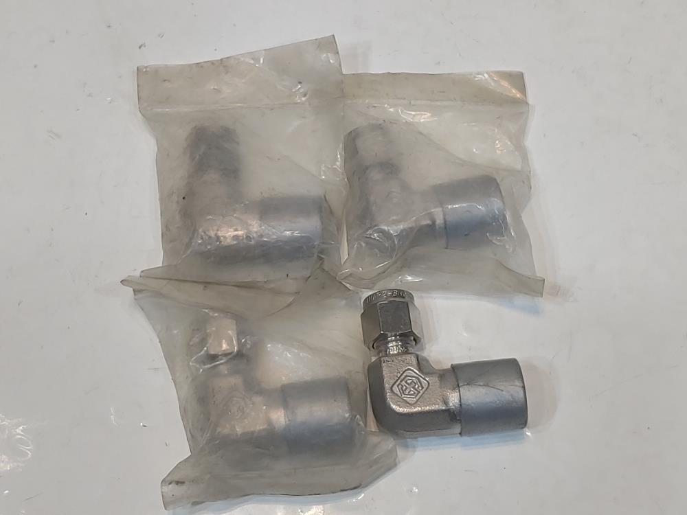 (1 LOT) Swagelok/Whitey Tube Fittings, Needle Valves And Mounting Brackets