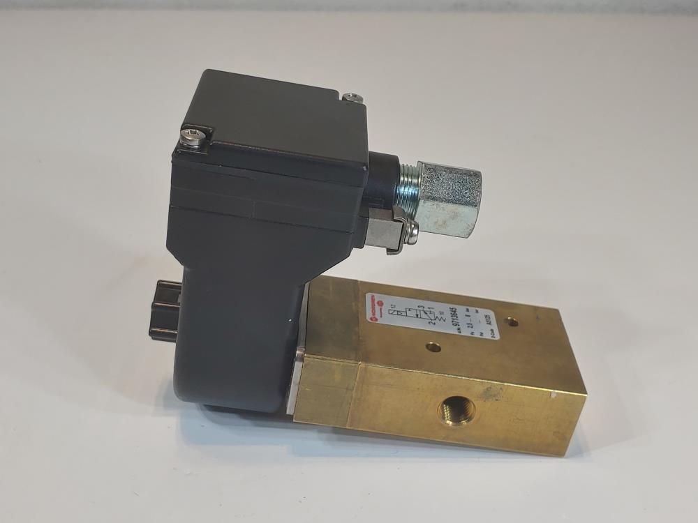 Norgren Herion CAT#: 2045 Solenoid Valve,  ID: 9713645 w/ Coil 