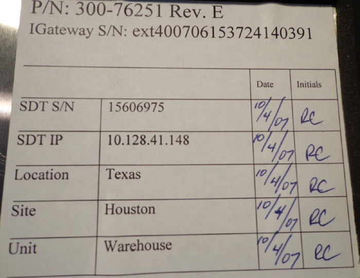 M2M DATA CORP iGATEWAY OPTIMIZER CONTROL SYSTEM 300-76251