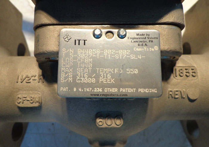 ITT CAM-TITE VALVE 1-1/2"