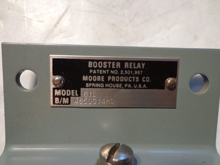 MOORE BOOSTER RELAY & FLOW CONTROLLER  61L -OR- 63BU