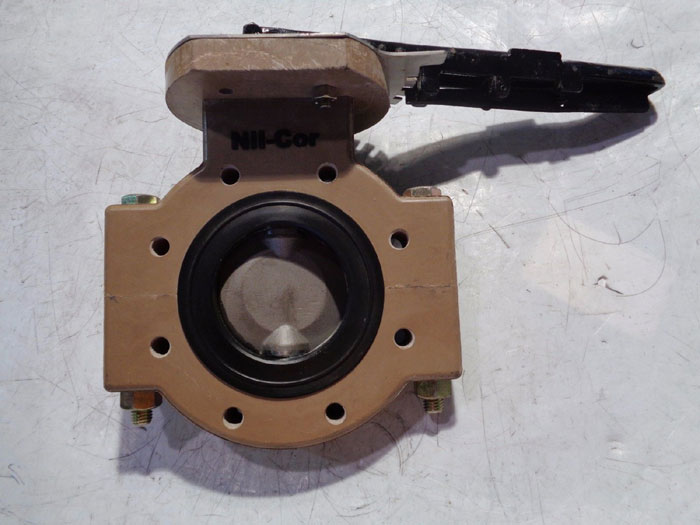 NIL-COR 4" BI-DIRECTIONAL SHUT-OFF BUTTERFLY VALVE 04-700-L-H-S-B-LD