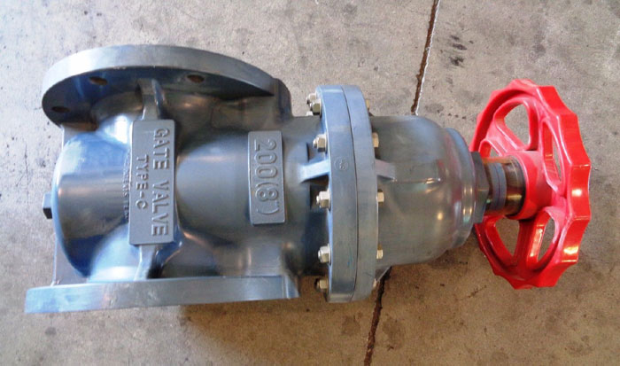 ASAHI 8" FLANGED PVC GATE VALVE, TYPE C