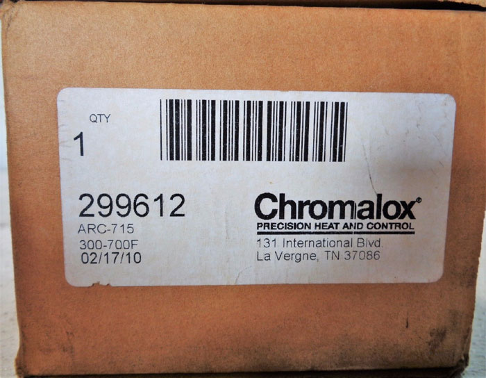 CHROMALOX ARC-715 TEMPERATURE CONTROL #299612 ARC THERMAL CUTOUT, STYLE 5