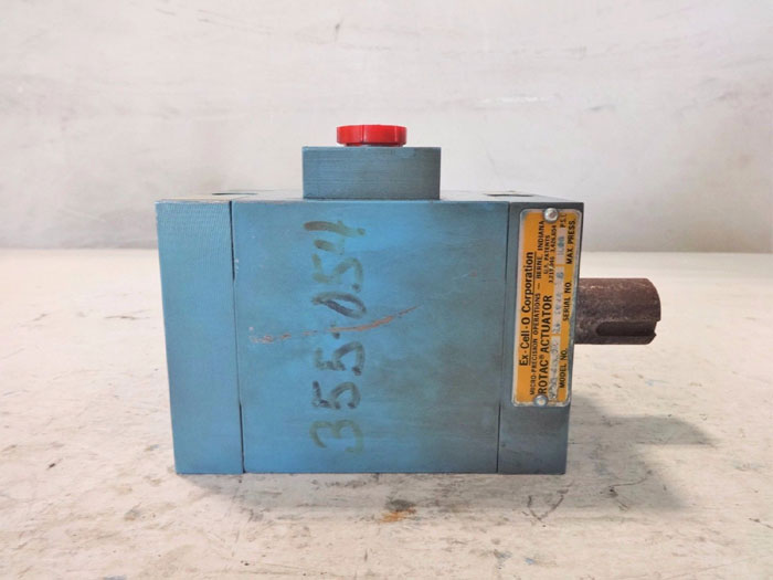 EX-CELL-O CORP ROTAC HYDRAULIC ROTARY ACTUATOR MPJ3-41V OIL