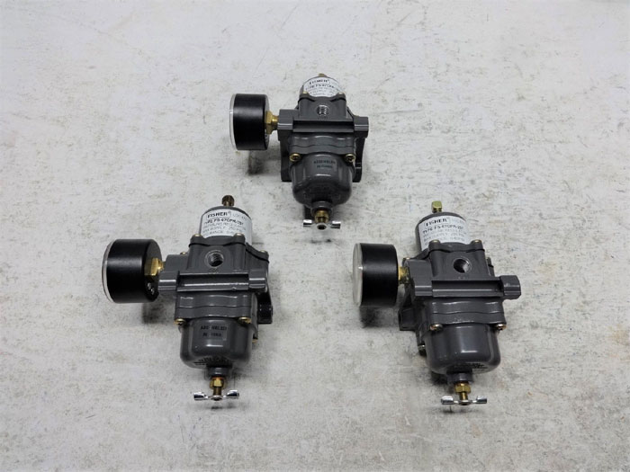 LOT OF (3) FISHER PRESSURE REGULATORS FS-67CFR-237