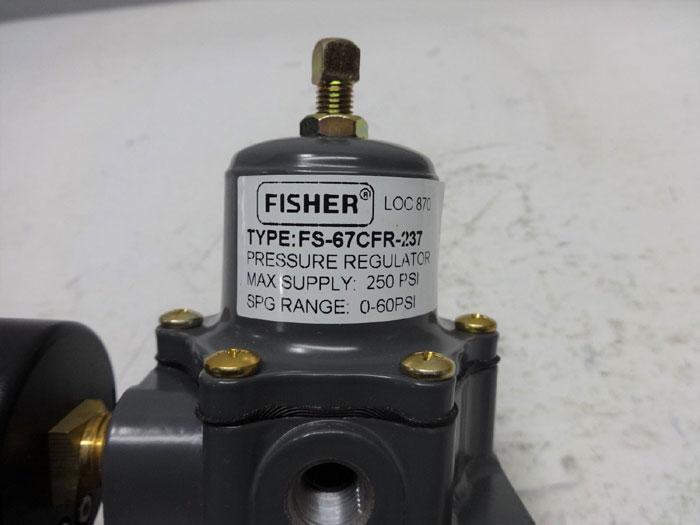 LOT OF (3) FISHER PRESSURE REGULATORS FS-67CFR-237