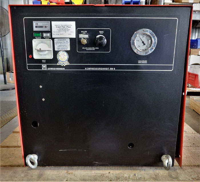 LEYBOLD-HERAEUS RW 6 CYROGENIC COMPRESSOR