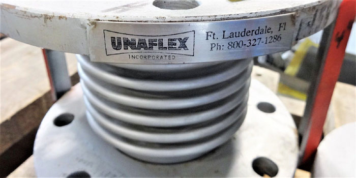 UNAFLEX 4" X 6" METAL EXPANSION JOINT, STAINLESS STEEL BELLOW