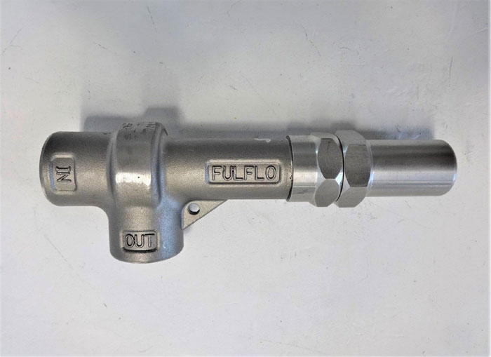 FULFLO 1/2" HYDRAULIC BYPASS CF8M RELIEF VALVE FVSS2RV