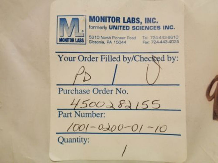 MONITOR LABS INC RG180 COAX CABLE 10'