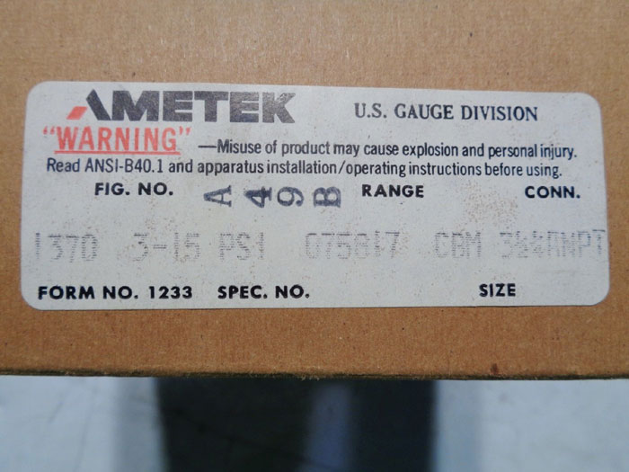 LOT OF (26) AMETEK RECEIVER GAUGES 1370