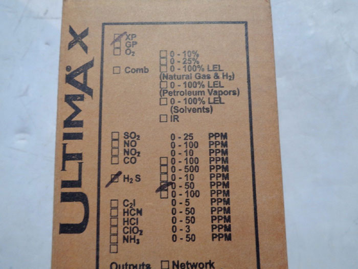 MSA ULTIMA XP HYDROGEN SULFIDE SENSOR A-ULTX-SENS-16-1-0