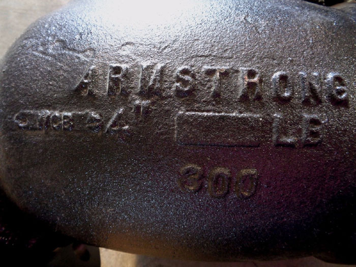 ARMSTRONG 4" 300# Y-TYPE CAST CARBON STEEL STRAINER