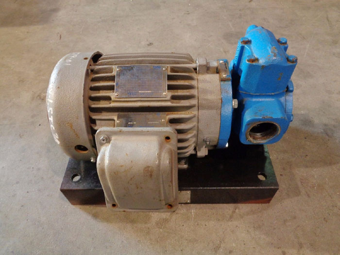 VIKING MOTOR MOUNTED GENERAL PURPOSE PUMP HJ475 W/ TECO WESTINGHOUSE MAX-E1