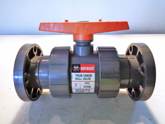 HAYWARD 3" PVC TRUE UNION FLANGED BALL VALVE EPDM /W SAFEBLOCK ADJUST TB1300FE