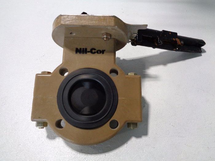 NIL-COR 3" 150# BI-DIRECTIONAL WAFER & LUG BUTTERFLY VALVE 03-700-F-H-H-B-LD