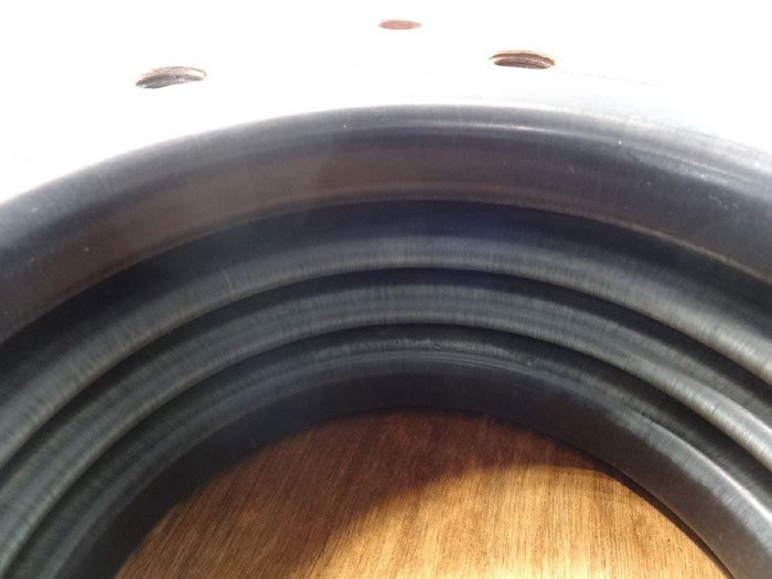 6" Expansion Joint, Black PTFE Lined, Carbon Steel Flanges