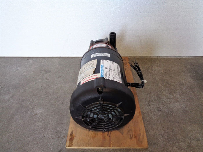 March TE-6K-MD Centrifugal Mag Drive Pump, Kynar, w/Marathon 1/2HP 3-Phase Motor