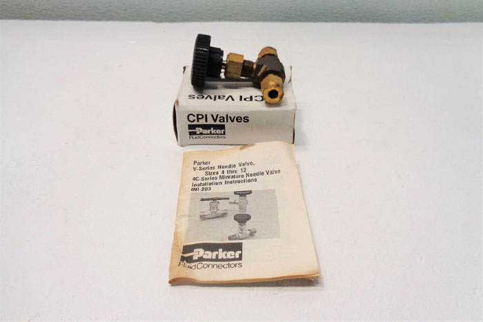 Parker CPI 1/4" 2-Way Needle Valves, 4Z-V4LN-B & 4Z-V4LN-SS, ***LOT OF (5)***